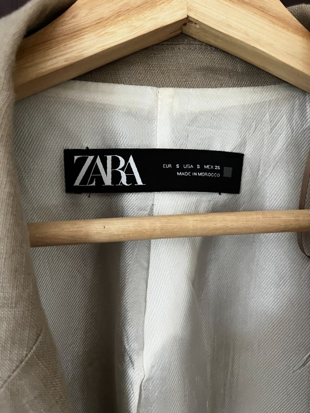 Zara Linen Balzer Size Small - Picture 2 of 8